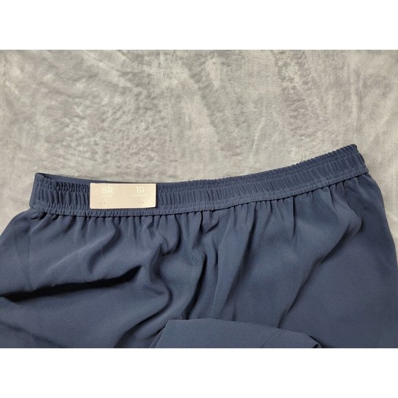 Chico's Size 1 slinky Pants Womens US size 8R Blue Ankle‎ Stretch Elastic Waist - Picture 6 of 9